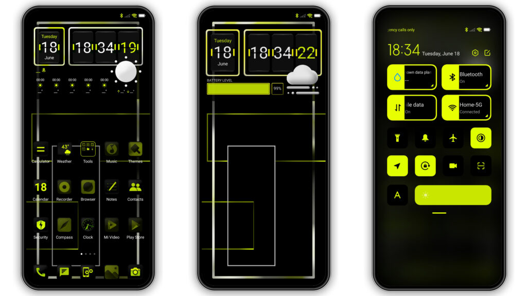 Chartreuse MIUI Theme