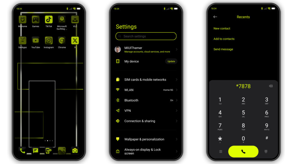 Chartreuse MIUI Theme