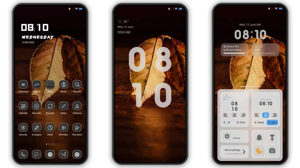 Dark Brown Blush HyperOS Theme