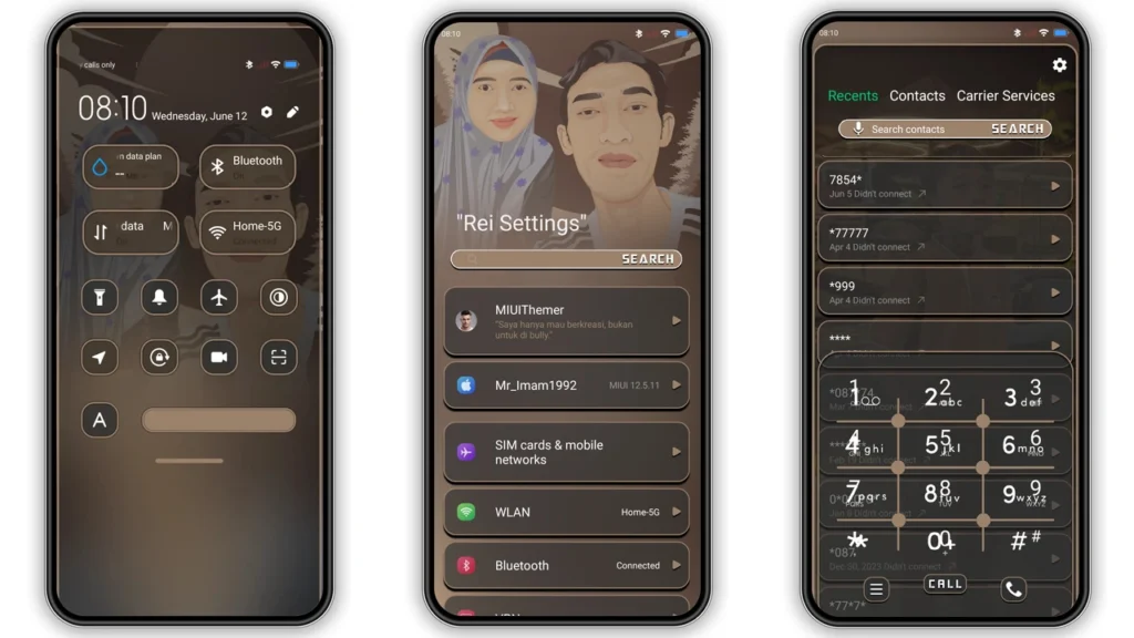 Dark Brown Blush HyperOS Theme