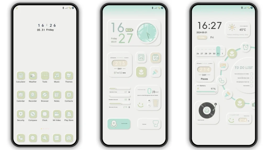 Fresh mint MIUI Theme