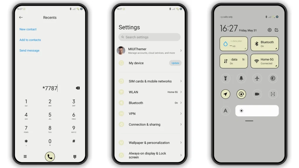 Fresh mint MIUI Theme