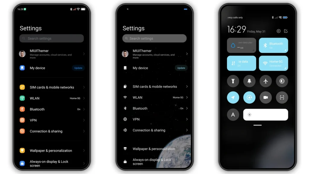Infinite universe MIUI Theme