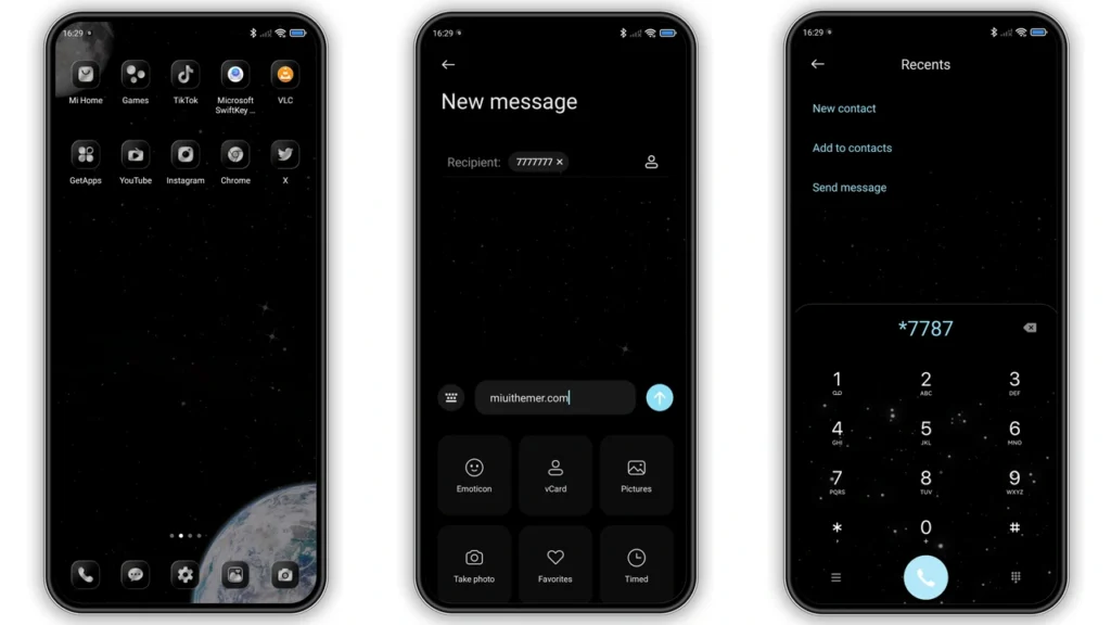 Infinite universe MIUI Theme