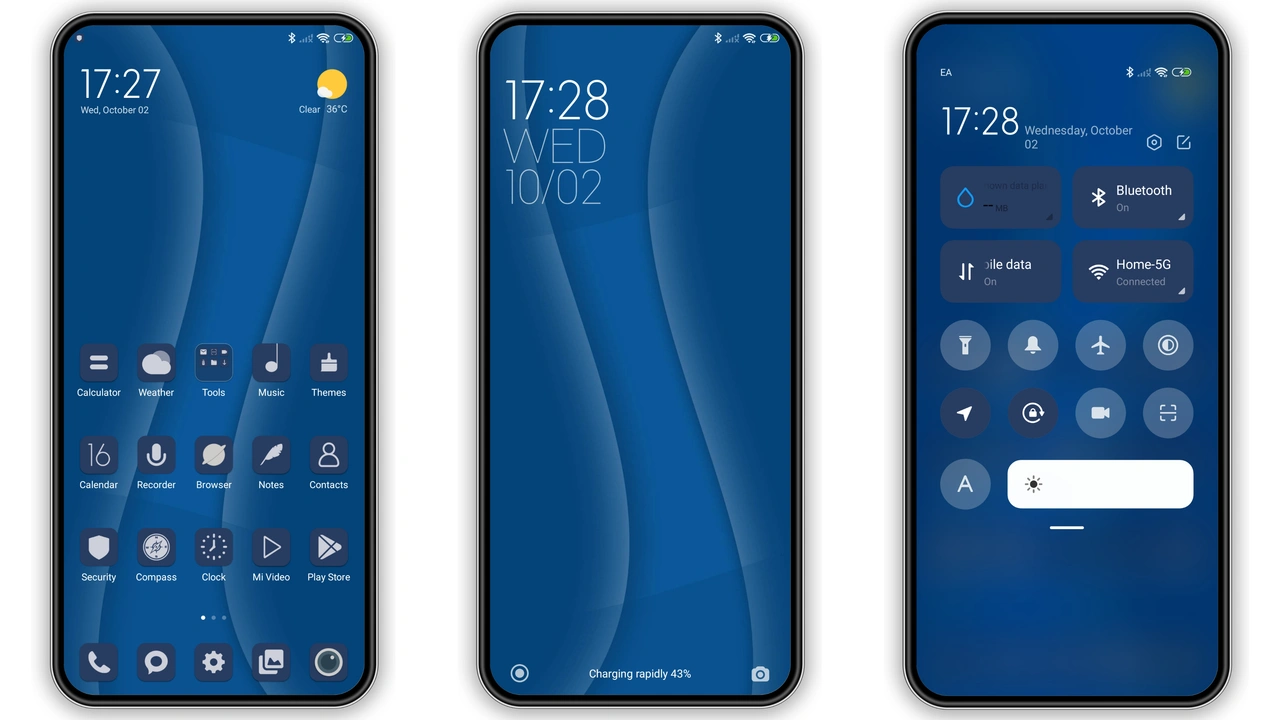Blue Shell V15 HyperOS Theme for Xiaomi and Redmi Phones - MIUI Themer