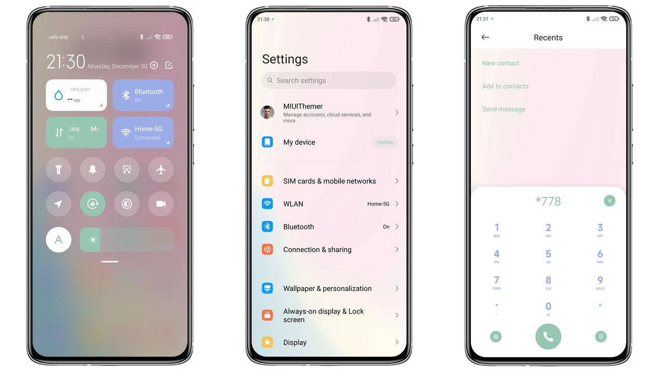 Glowing Light MIUI Theme Review: Bright, Gradient Style for HyperOS preview 2