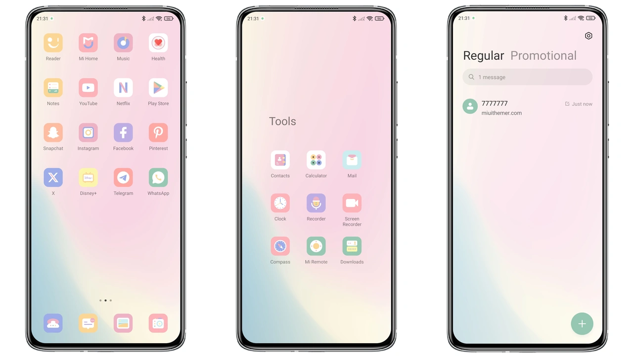 Glowing Light MIUI Theme Review: Bright, Gradient Style for HyperOS preview 3