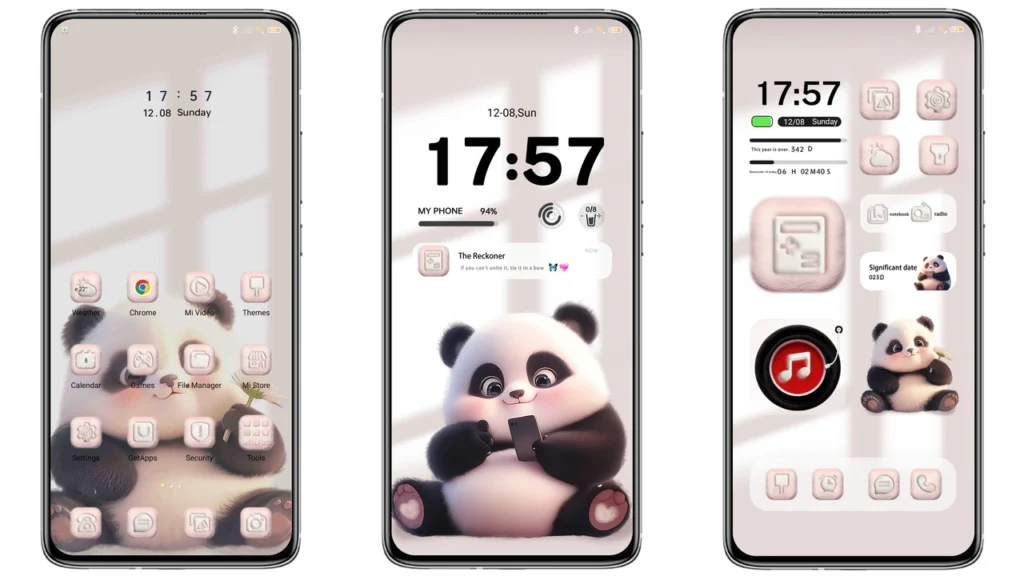 Plush panda HyperOS Theme