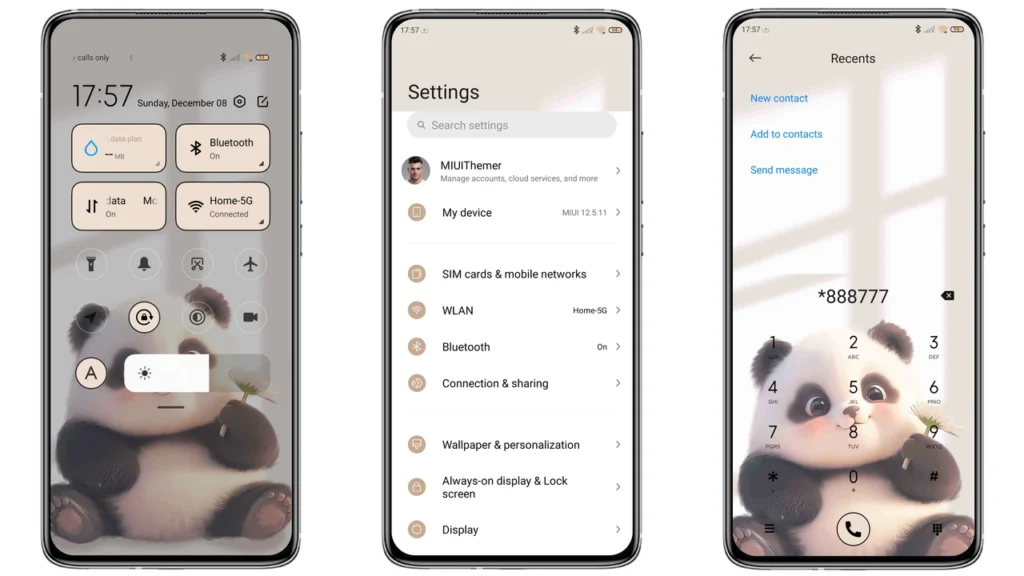 Plush panda HyperOS Theme