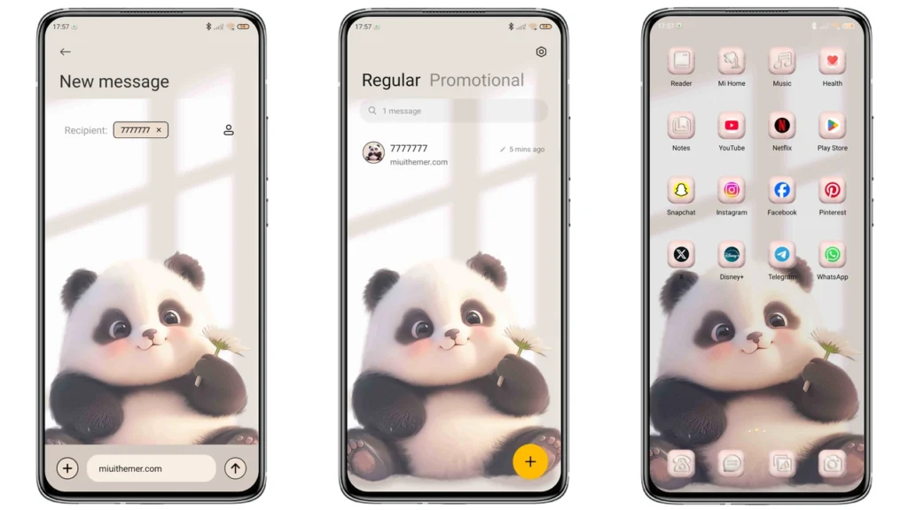 Plush panda HyperOS Theme