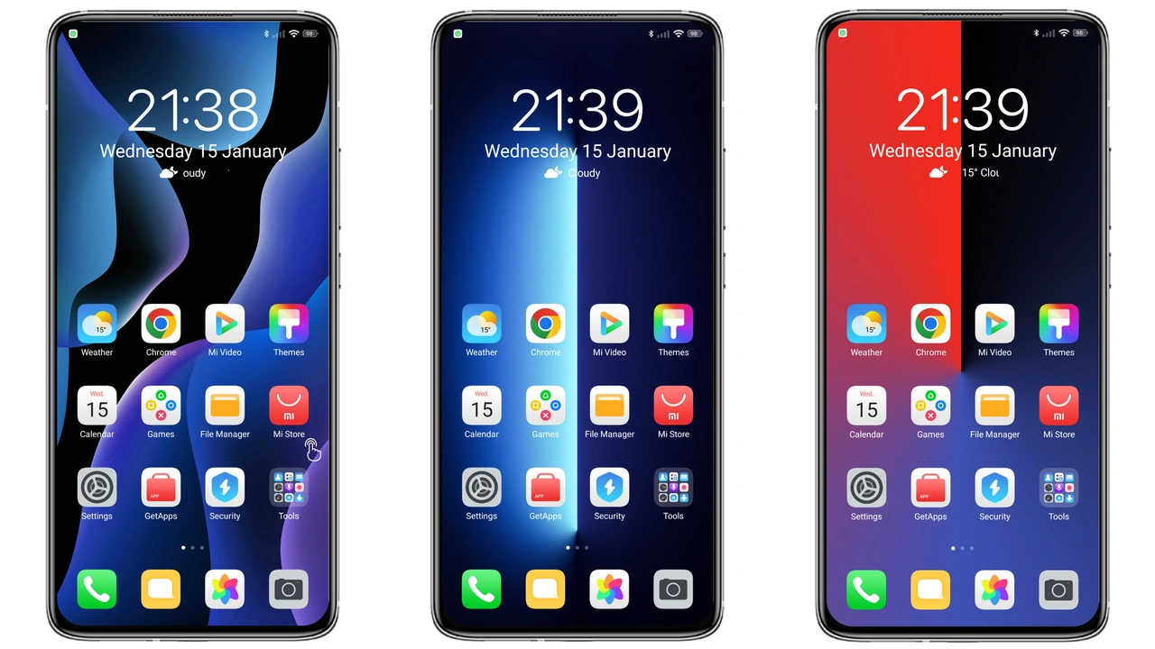 Blue MOD HyperOS Theme: Bold Ocean Look for Xiaomi & Redmi preview 2