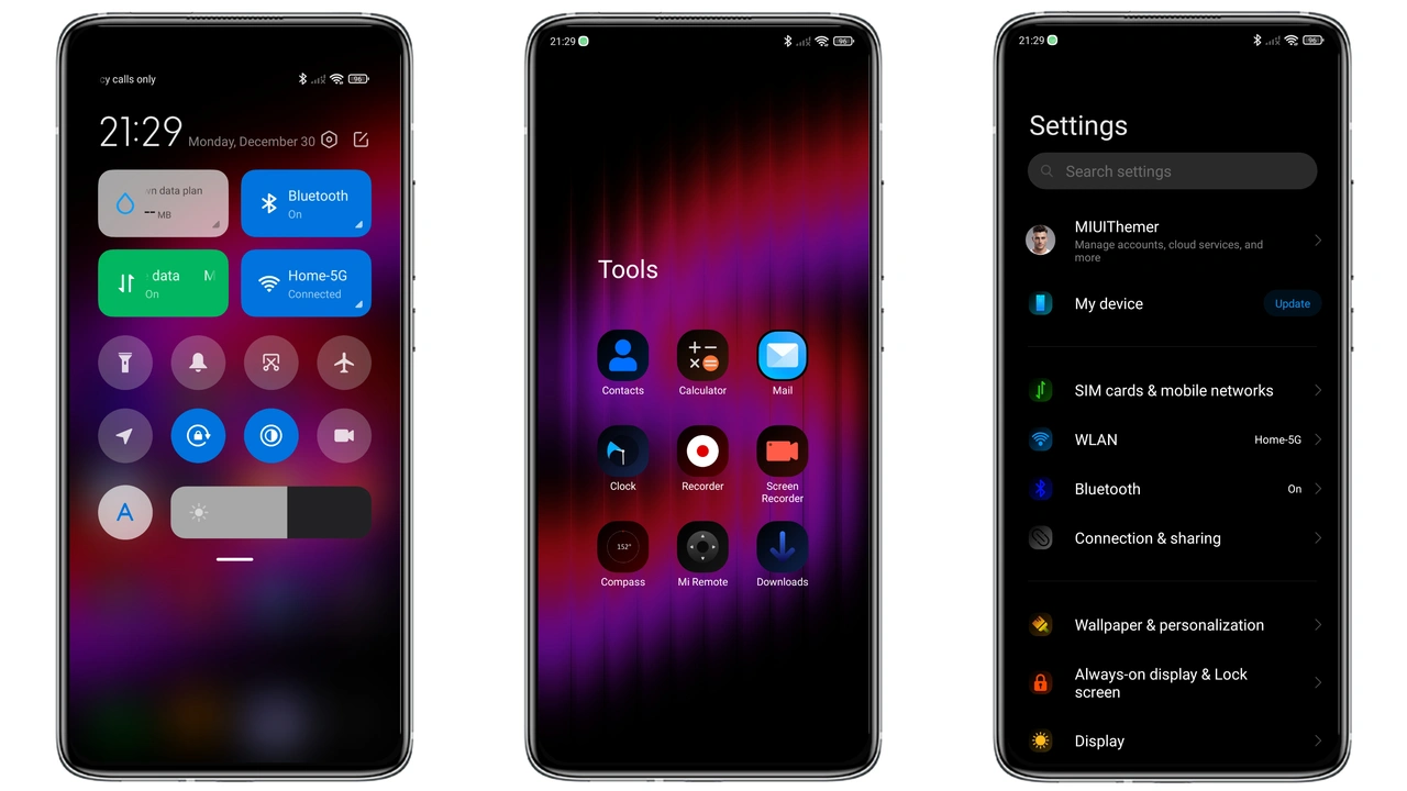 FillDark02 HyperOS Theme Review: Dark Red‑Purple Look for Xiaomi & Redmi preview 2