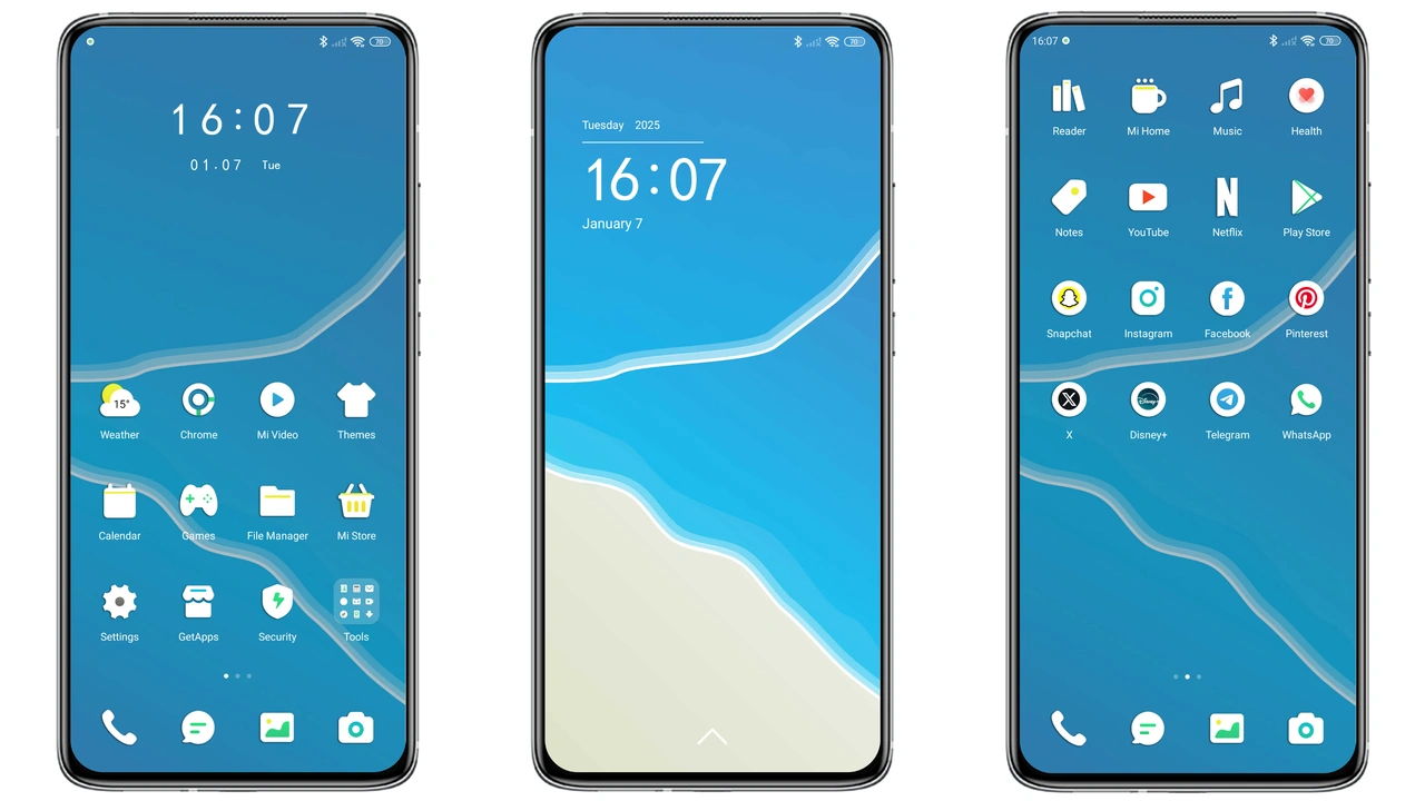 Light Blue Beach MIUI Theme Review: Fresh Ocean Vibes for HyperOS & MIUI