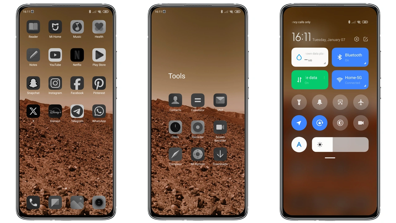 Ngntd Dark MIUI Theme for HyperOS – Bold Black Look for Xiaomi preview 2