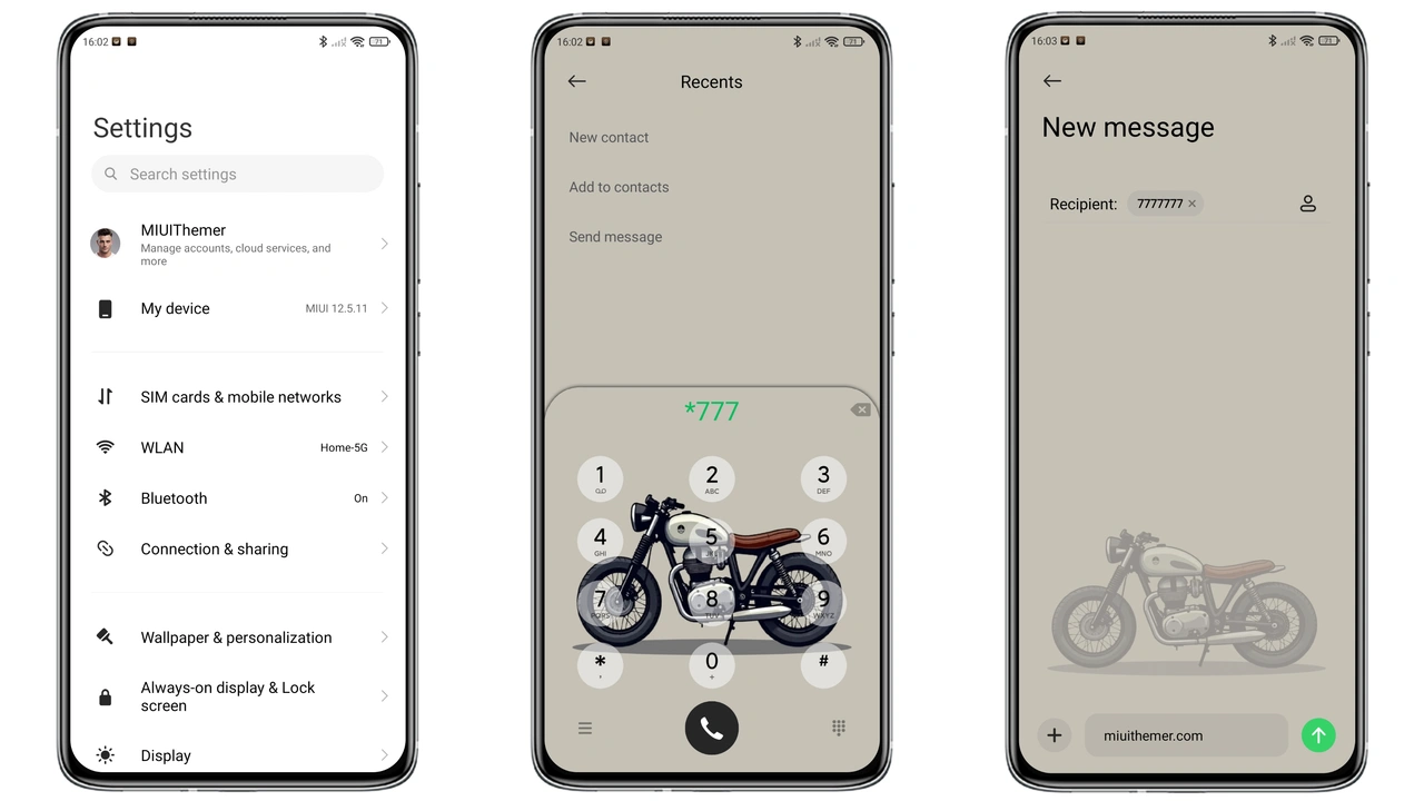 Classic Motorbike HyperOS Theme for Xiaomi & Redmi Phones preview 2