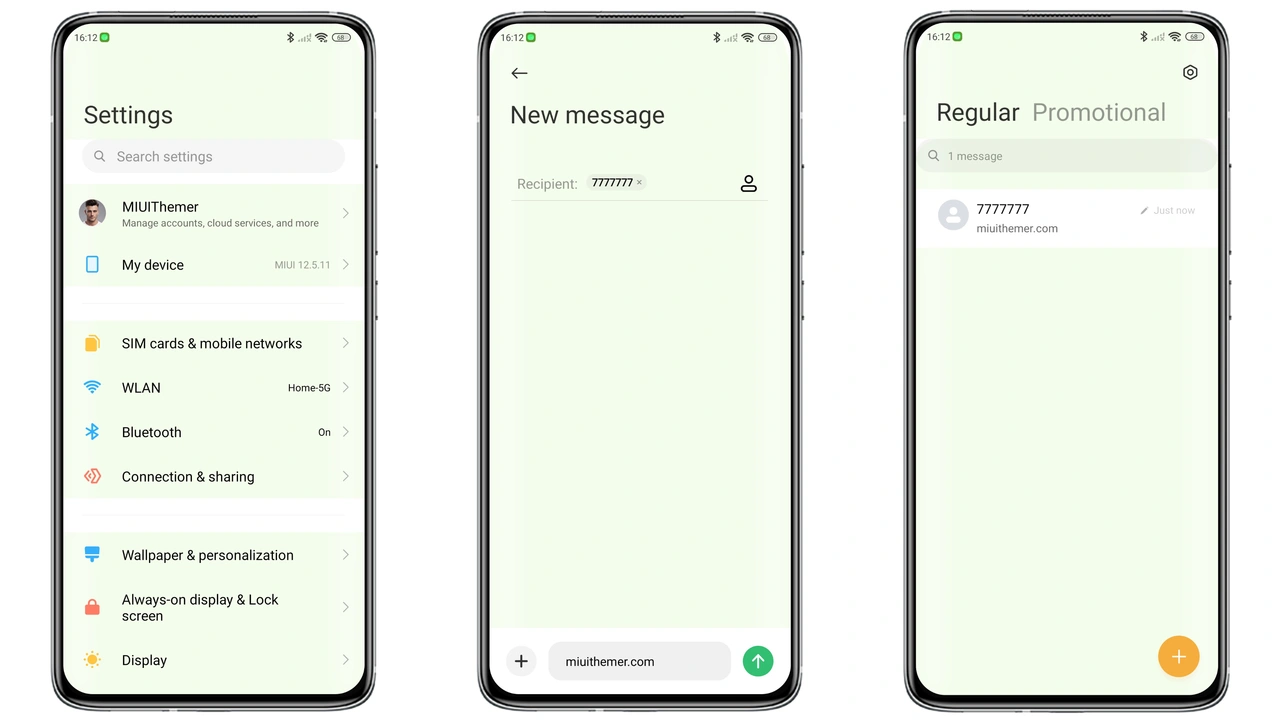 Pattern Hexagon HyperOS Theme for Xiaomi & Redmi – Fresh Green Look preview 2