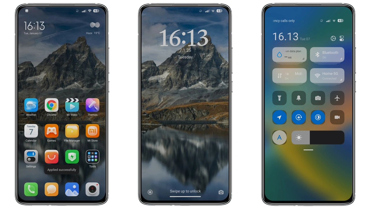 Explore Ryuta’s yntktss Dark HyperOS Theme for Xiaomi & Redmi