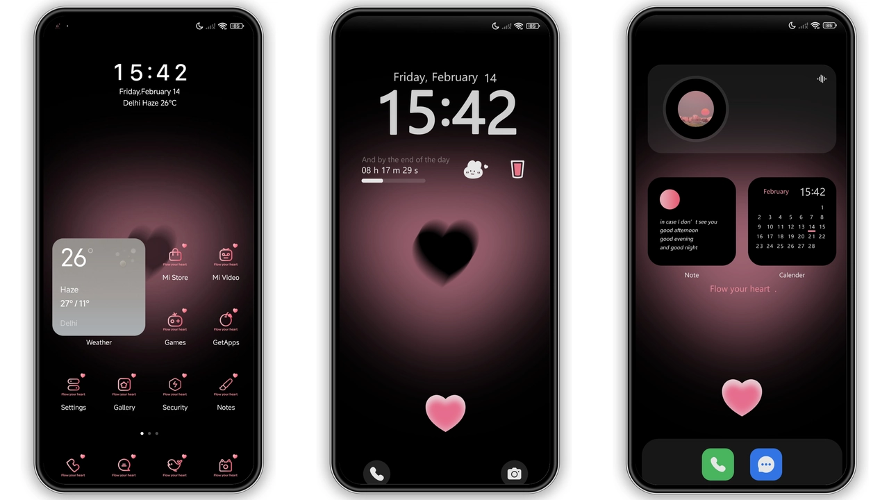 Black Pink Edition HyperOS Theme – Bold, Playful Look for Xiaomi & Redmi