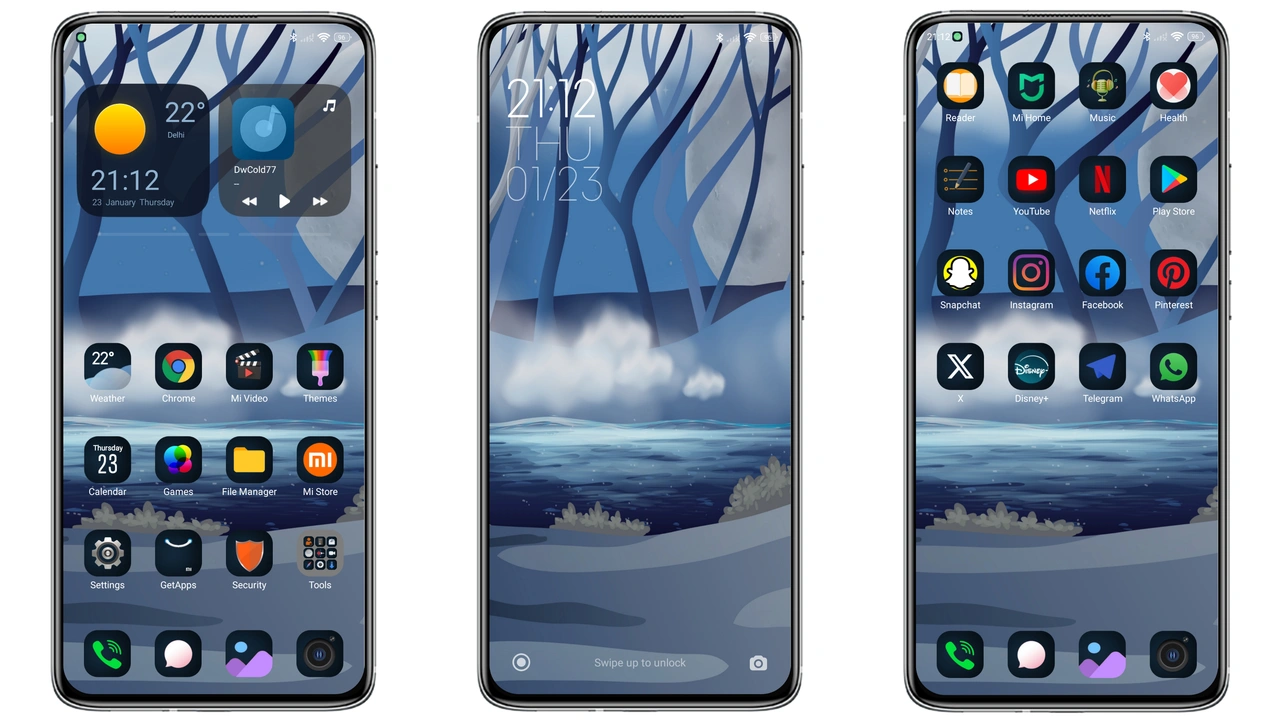 Wormhole Galaxy Theme Review: Cosmic Purple Look for HyperOS & MIUI preview 3