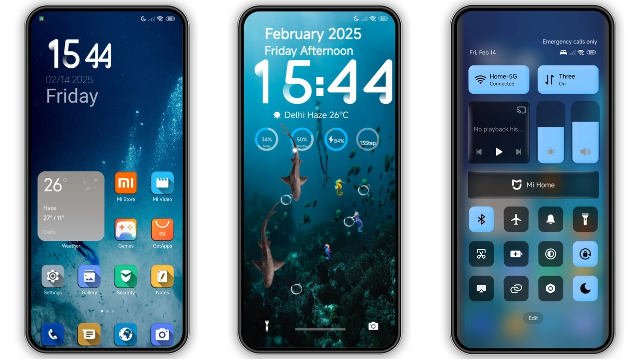 Deep v15 HyperOS Theme Review: Oceanic Dark Look for Xiaomi & Redmi