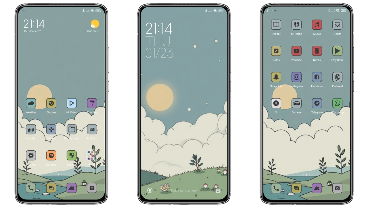 Green Grass Hill HyperOS Theme – Fresh Look for Xiaomi & Redmi
