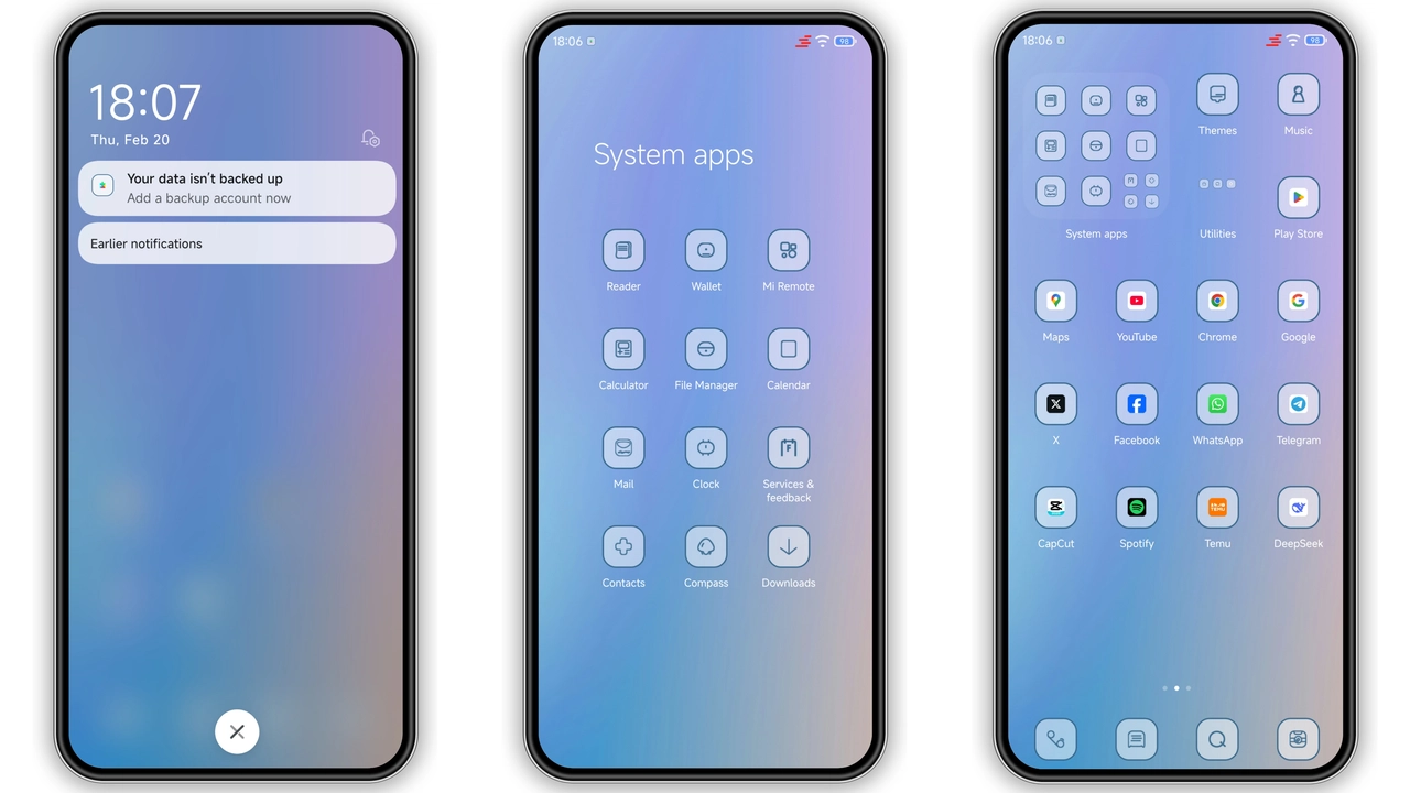 Grad C HyperOS Theme Review: Bold Blues & Purples for Xiaomi & Redmi preview 2