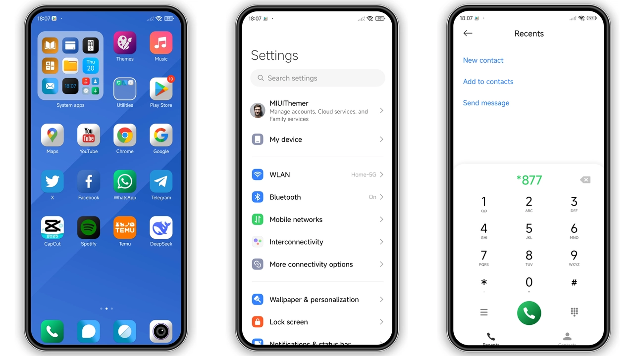 HSI HyperOS Theme Review: Blue Minimalist Look for Xiaomi & Redmi preview 2