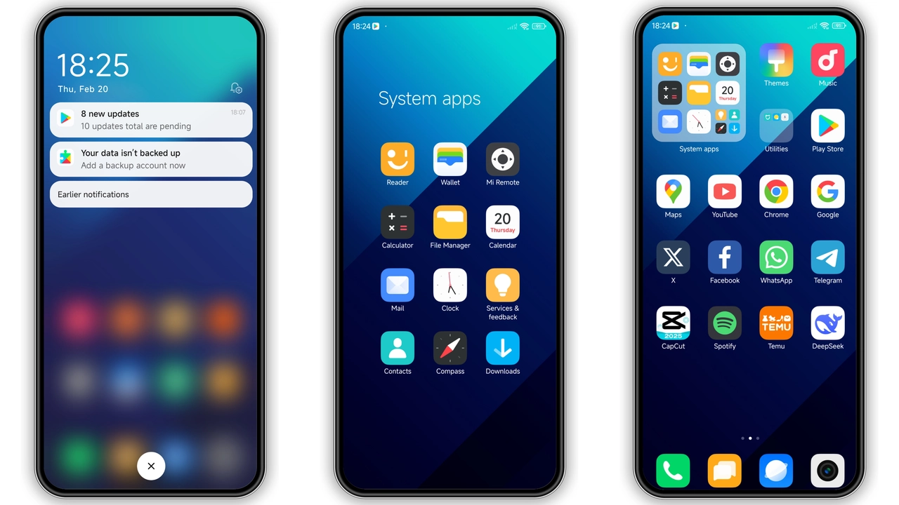 Infinity MIUI Theme: Fresh Blue Look for Xiaomi & Redmi preview 2