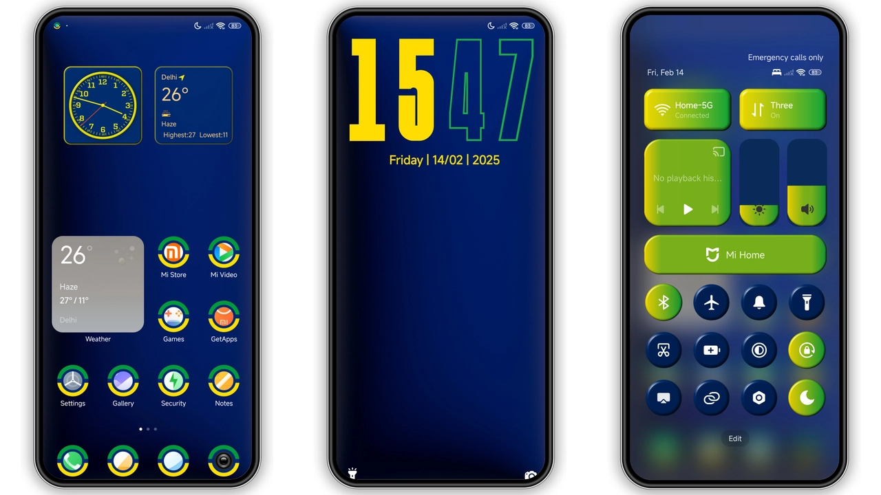 Jiyan BR HyperOS Theme Review: Bold Blues, Fresh Greens for Xiaomi & Redmi