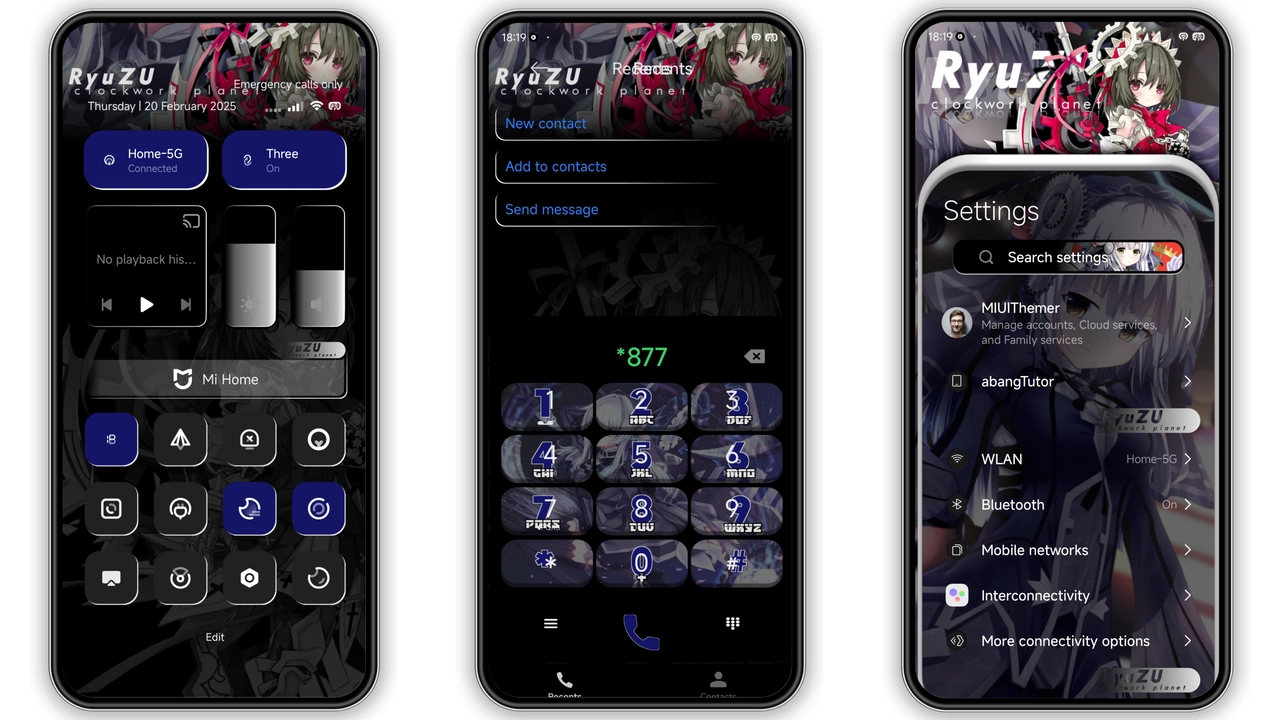 RyuZU_UHH v2 Dark Anime Theme for HyperOS – Full Review preview 2