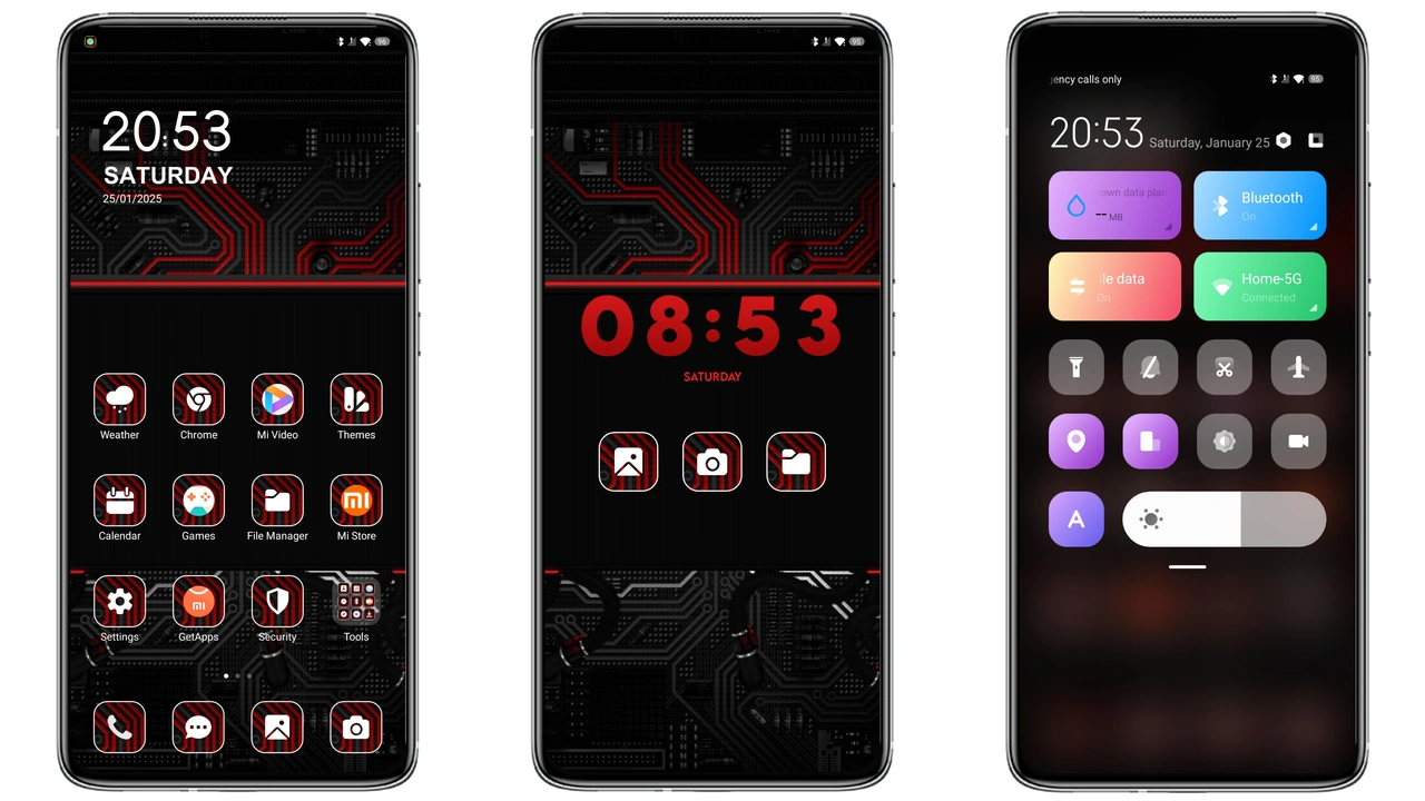 Techno Red MIUI Theme Review: Bold Sci‑Fi Look for HyperOS & MIUI Phones