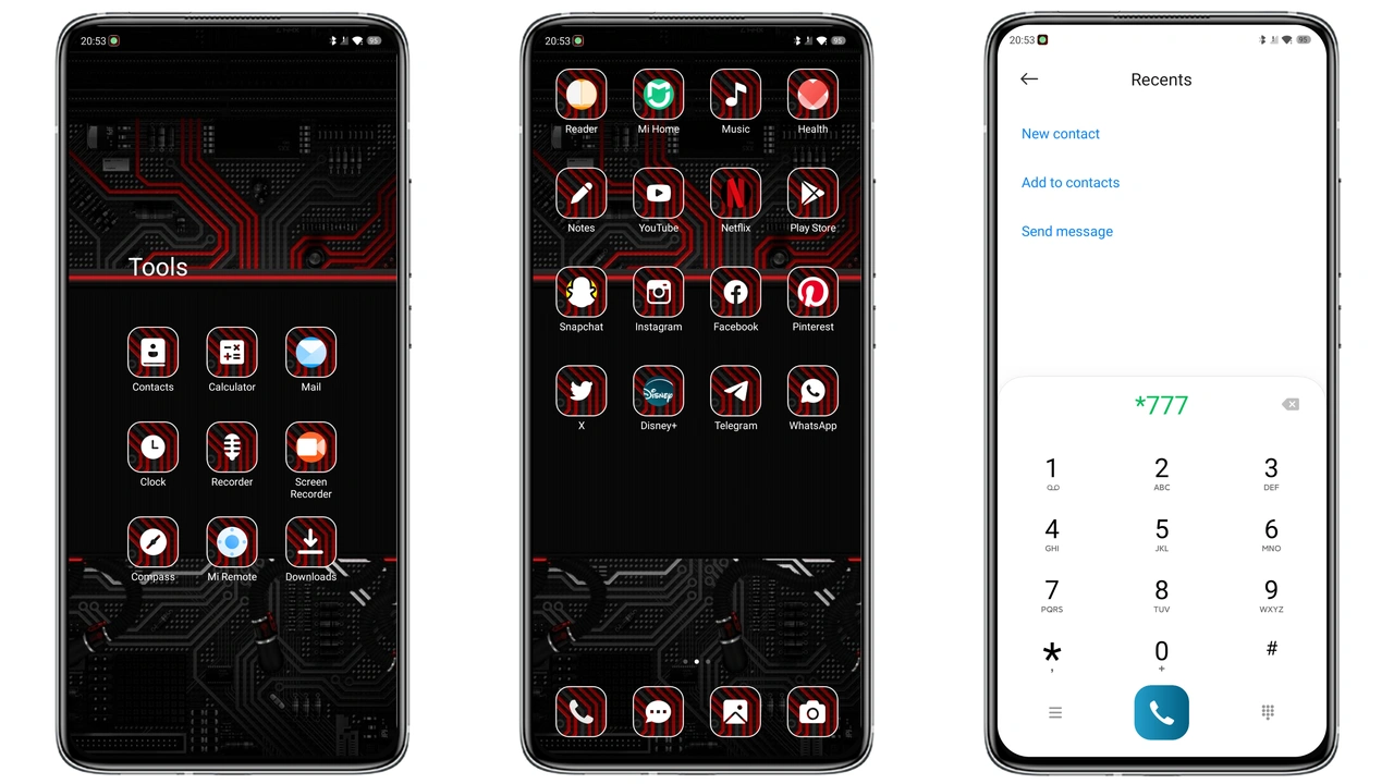 Techno Red MIUI Theme Review: Bold Sci‑Fi Look for HyperOS & MIUI Phones preview 2