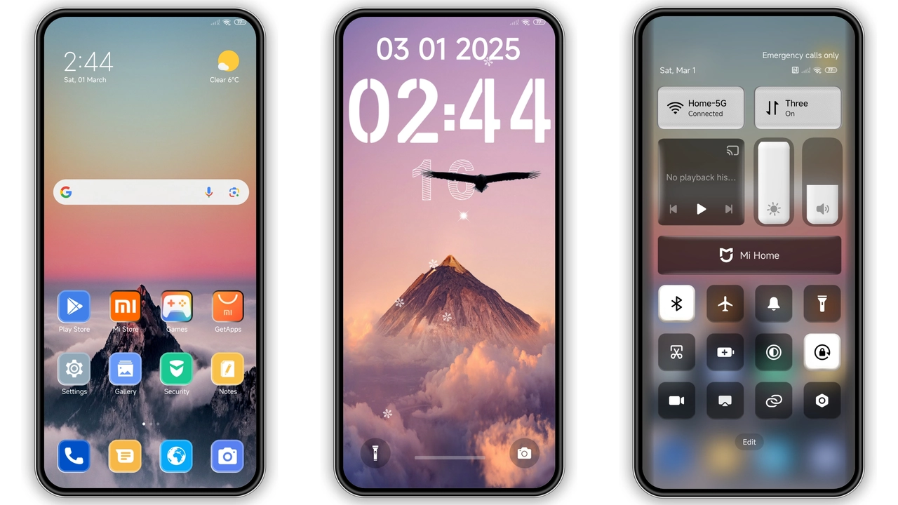 Cloudy Mountains Theme Brings Alpine Calm to HyperOS Phones