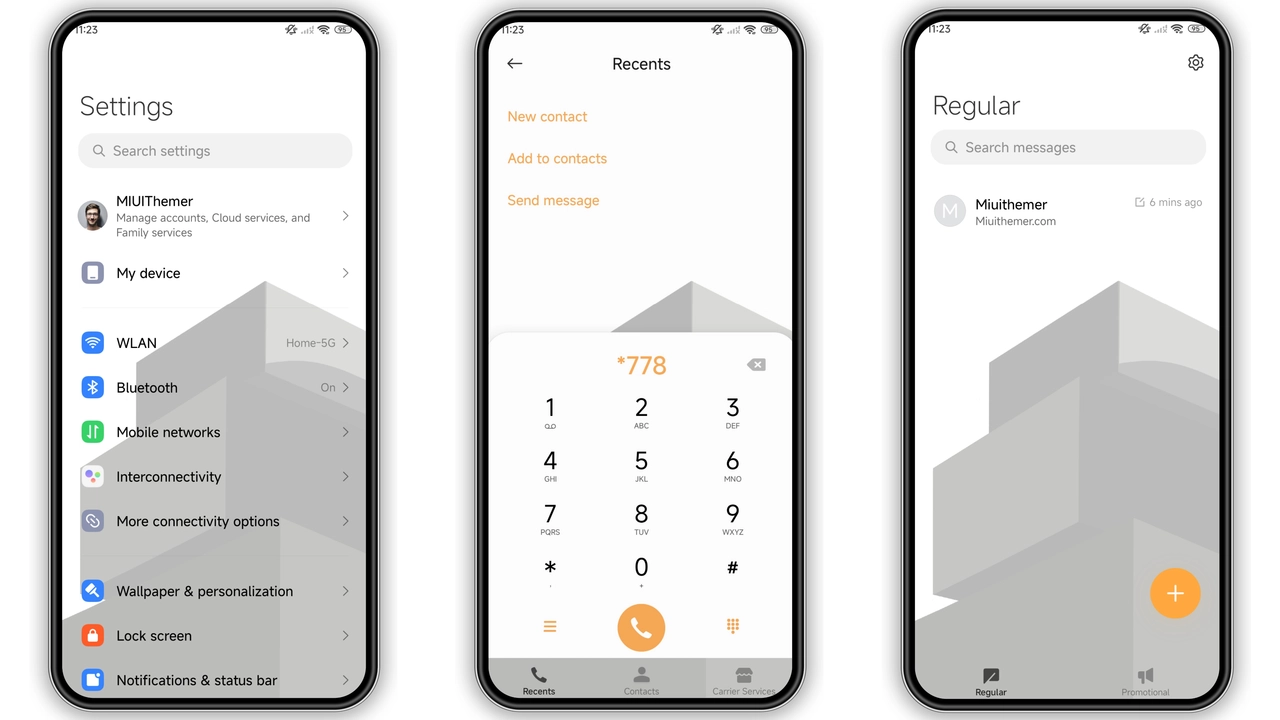 Dark Geometry HyperOS Theme: Sleek Black Design for Xiaomi & Redmi preview 2