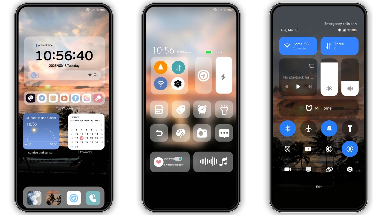 Sunset Breeze HyperOS Theme Review: Vibrant Look for Xiaomi preview 2