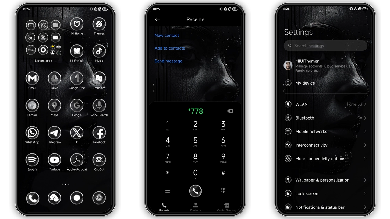 Jiyan BlackV2 HyperOS Theme Review: Dark Elegance for Xiaomi & Redmi preview 2