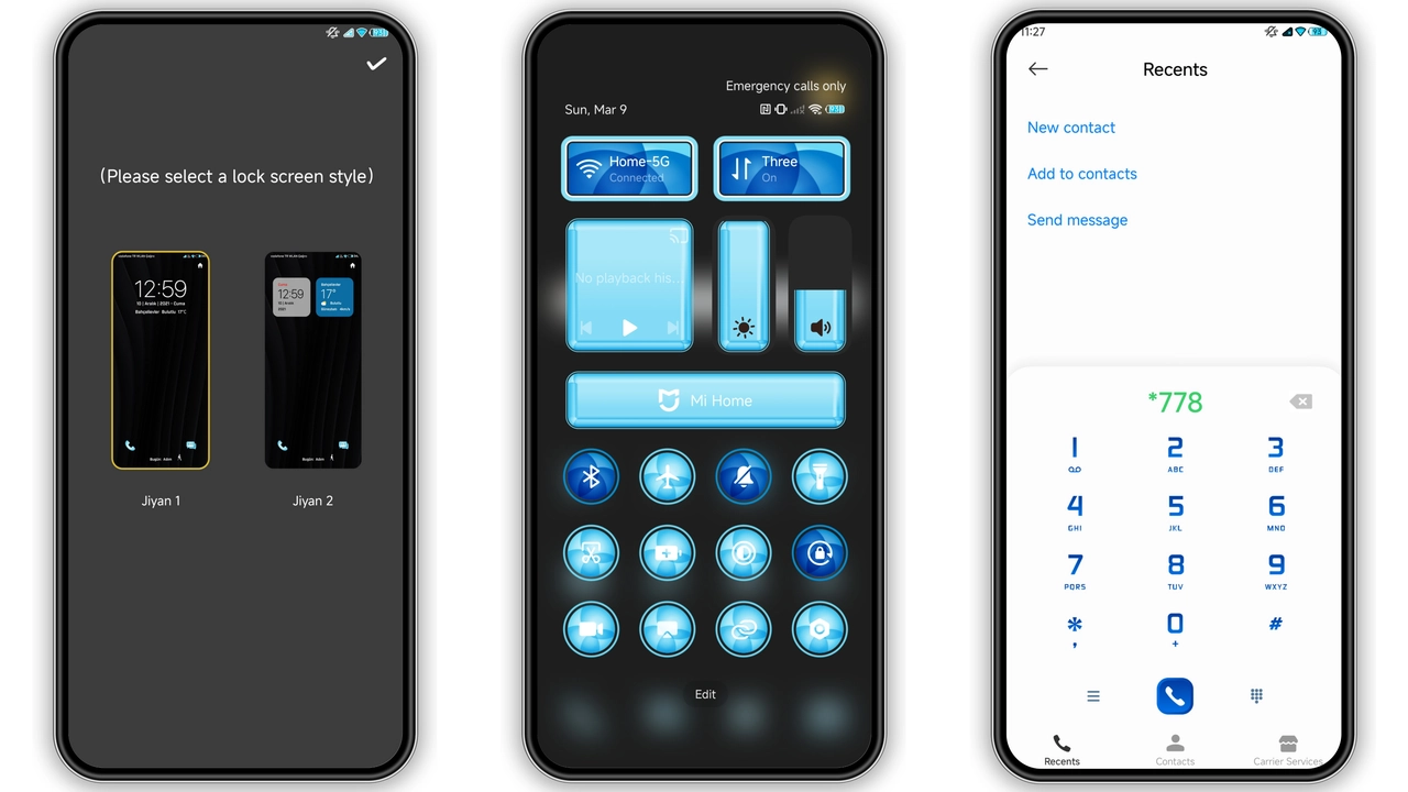 Jiyan Blue Light HyperOS Theme Review: Cool Look for Xiaomi & Redmi preview 2