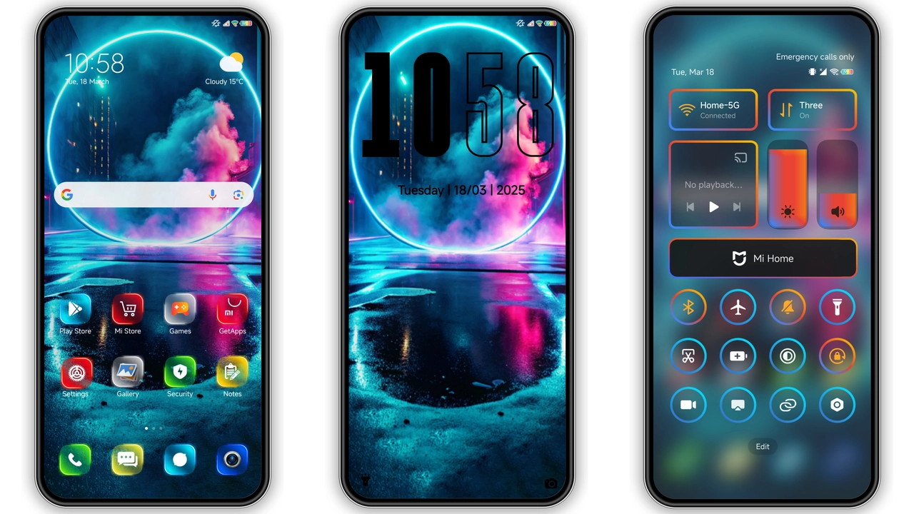 Jiyan Neon HyperOS Theme Review: Bold Glow for Xiaomi & Redmi