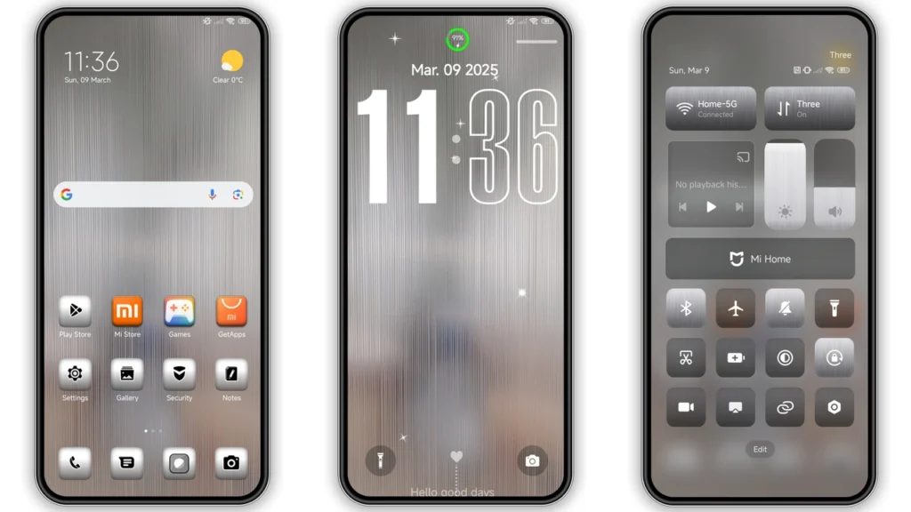 Silver v15 HyperOS Theme