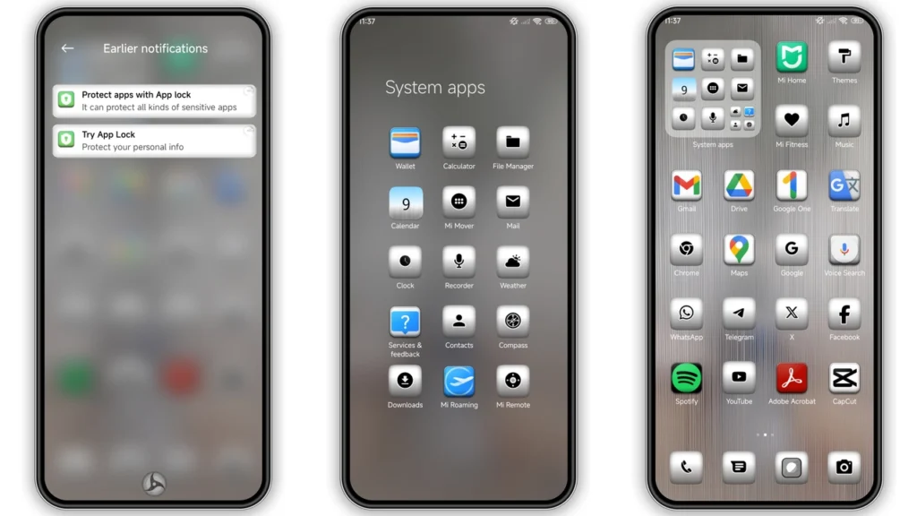 Silver v15 HyperOS Theme