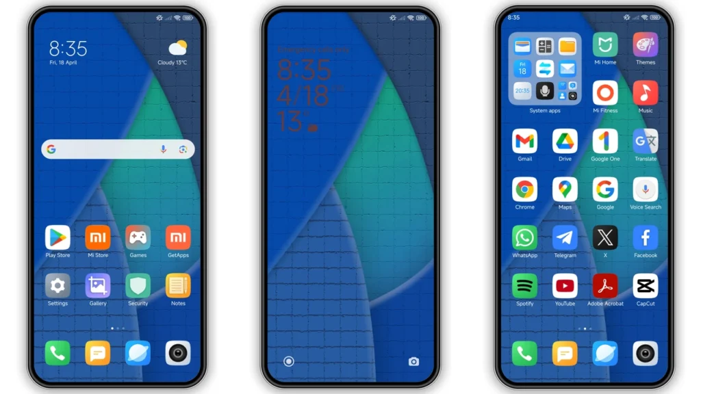 Blue Highlights HyperOS Theme