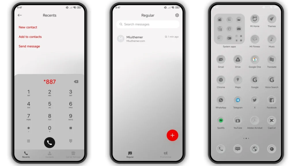 Gray analog HyperOS Theme