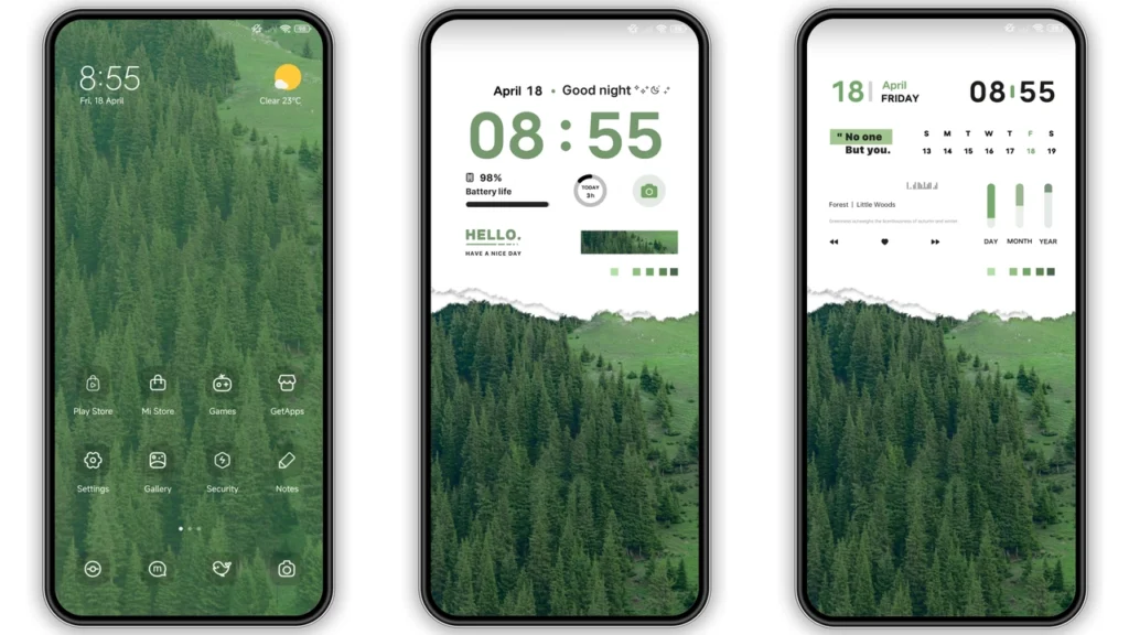 Light green HyperOS Theme