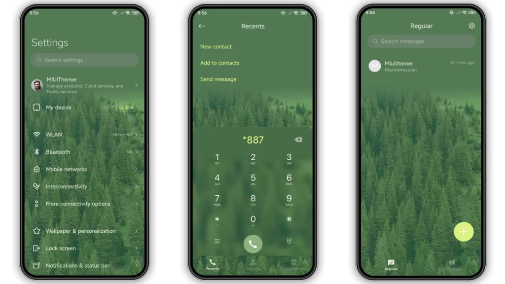 Misty forest HyperOS Theme