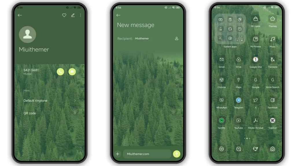 Misty forest HyperOS Theme
