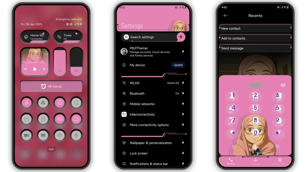 Pink baby v15 HyperOS Theme