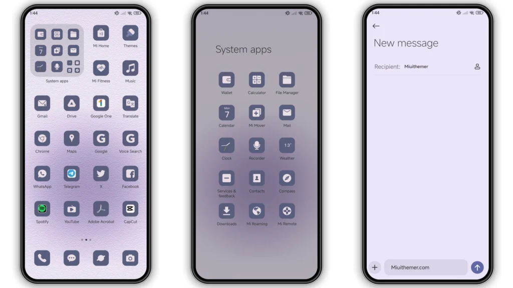 Purple dreams HyperOS Theme