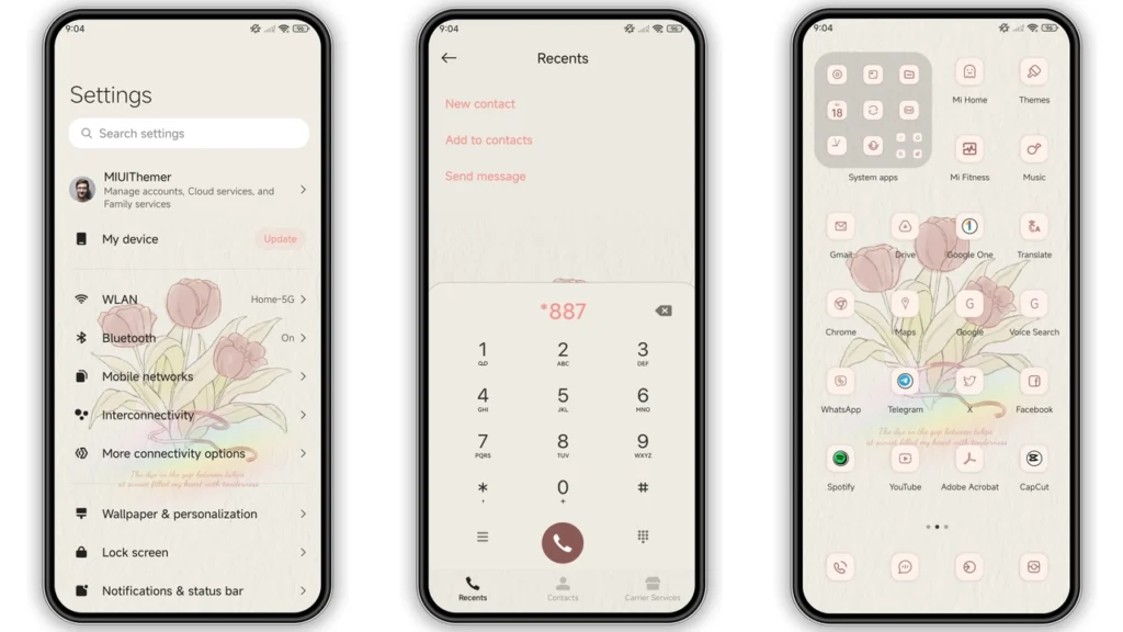 Rose love HyperOS Theme