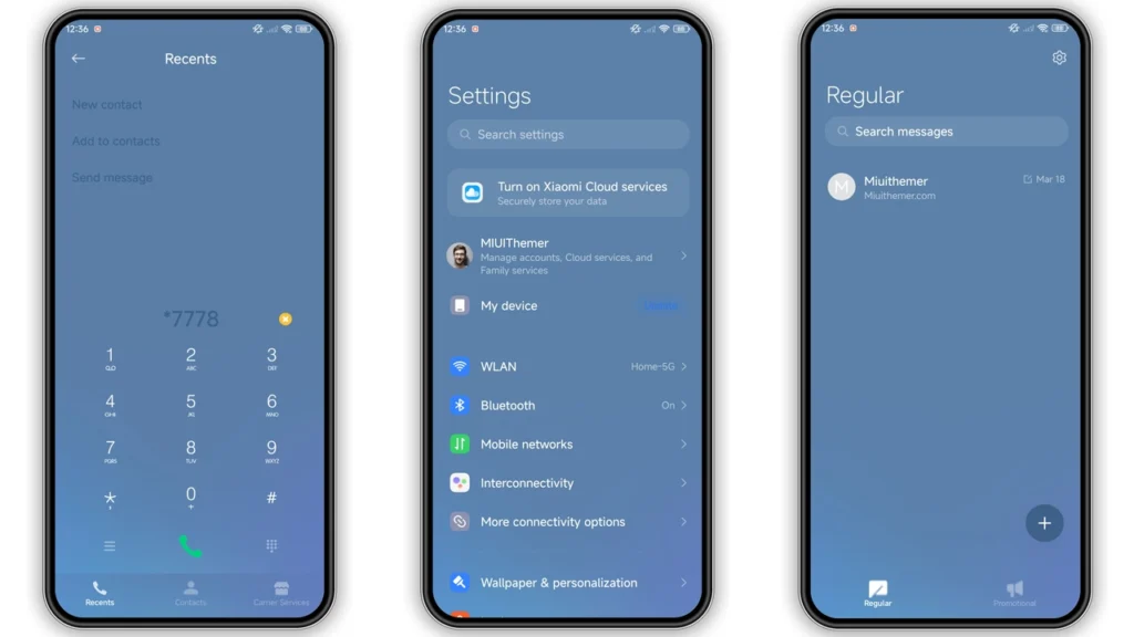 Simple round color HyperOS Theme