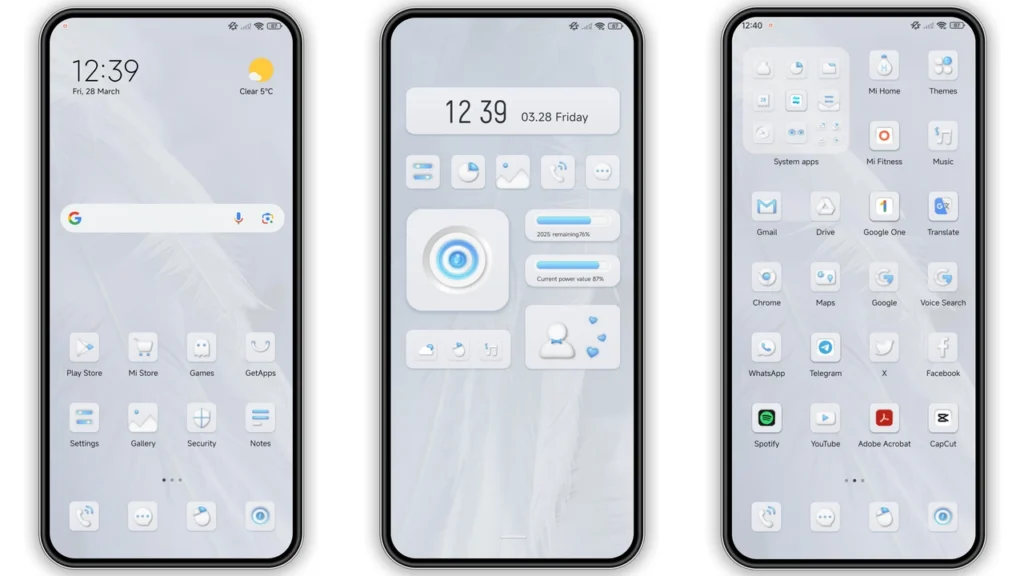 White Poetry MIUI Theme